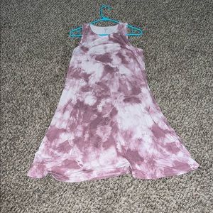 Old Navy Women’s Medium Sleeveless Dress.  Purple & White Tie Dye.
